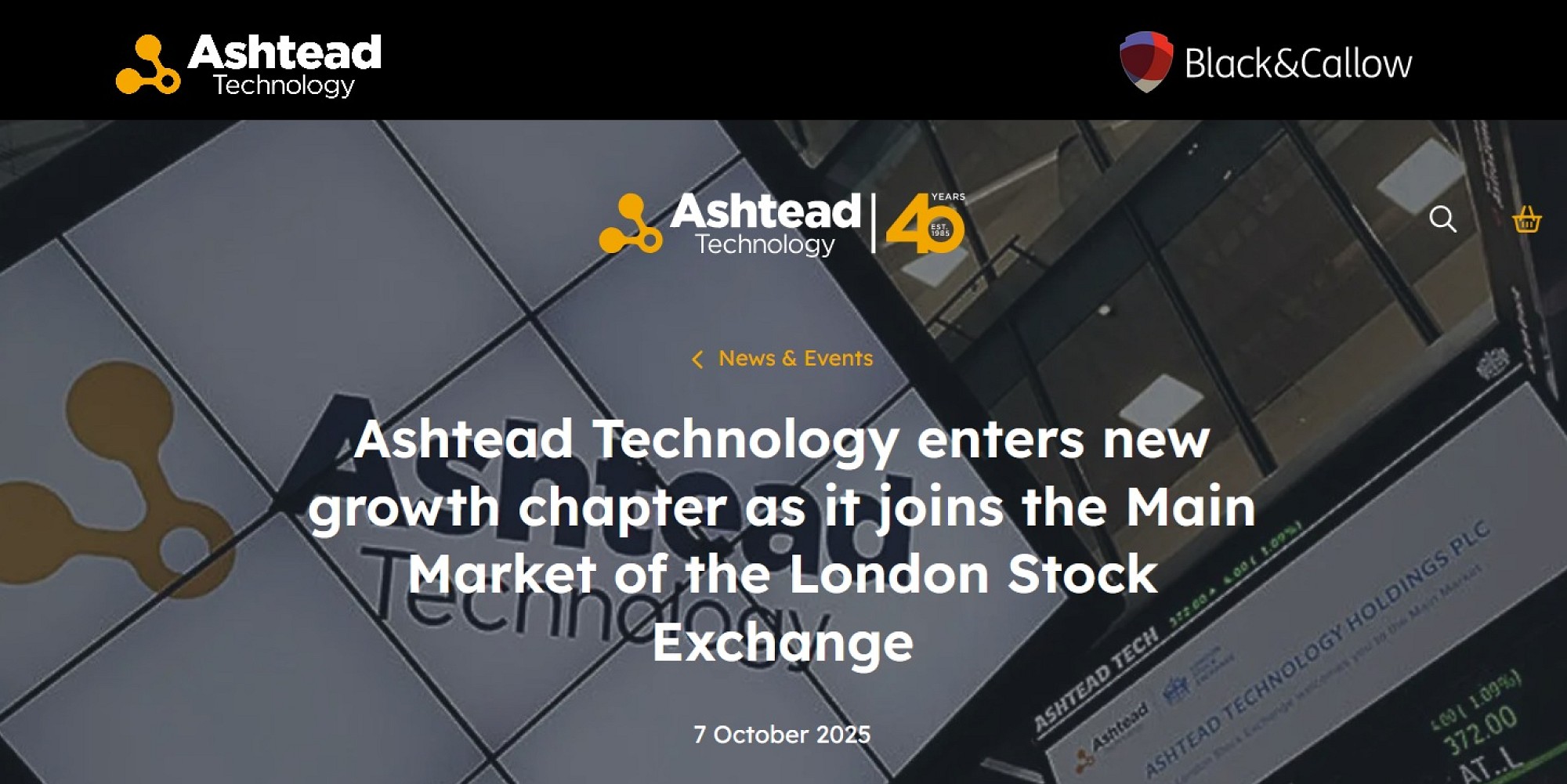 B&C helps Ashtead Technology's move from AIM to Main